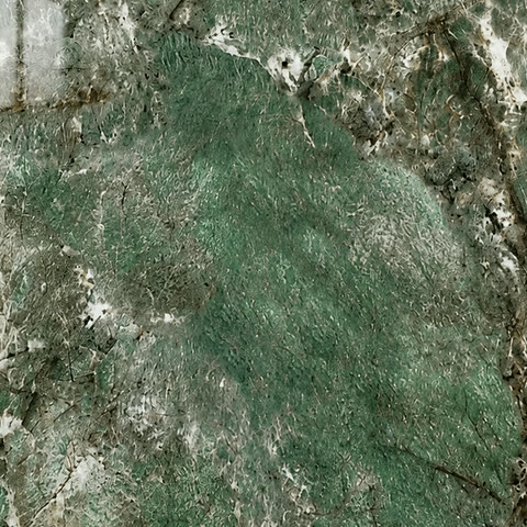 Het plaatmateriaal Onyx groen van dichtbij, hoogglans